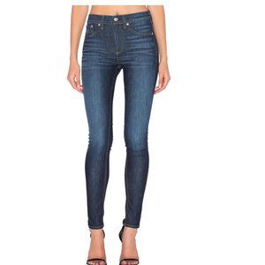 Rag & Bone High Rise 10 Inch Skinny Ankle Jeans in Arlington